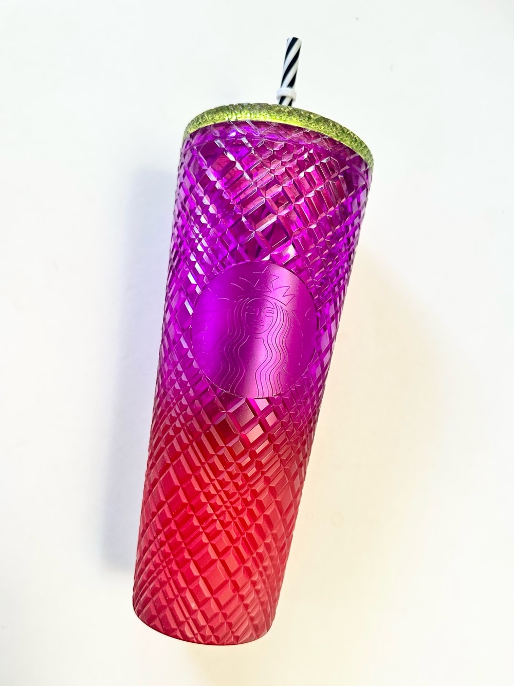 Starbucks Limited Edition SxT Gemstone Purple Red Gradient Tumbler Venti Cup 24